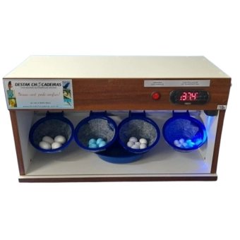 Chocadeira E Estufa Para Pássaros Com 4 Ninhos